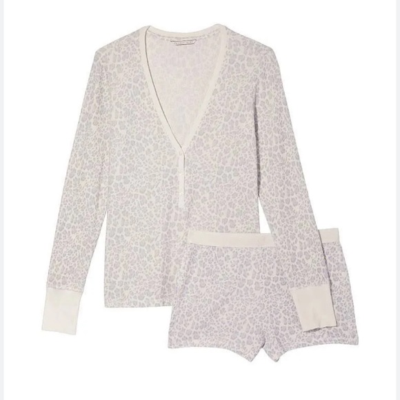 Victoria's Secret Thermal Short Pajama Set - Picture 2 of 2